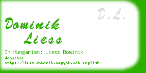 dominik liess business card